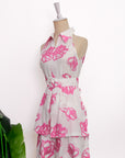Heidi Zip Top - Tulip Blooms / Pink Floral
