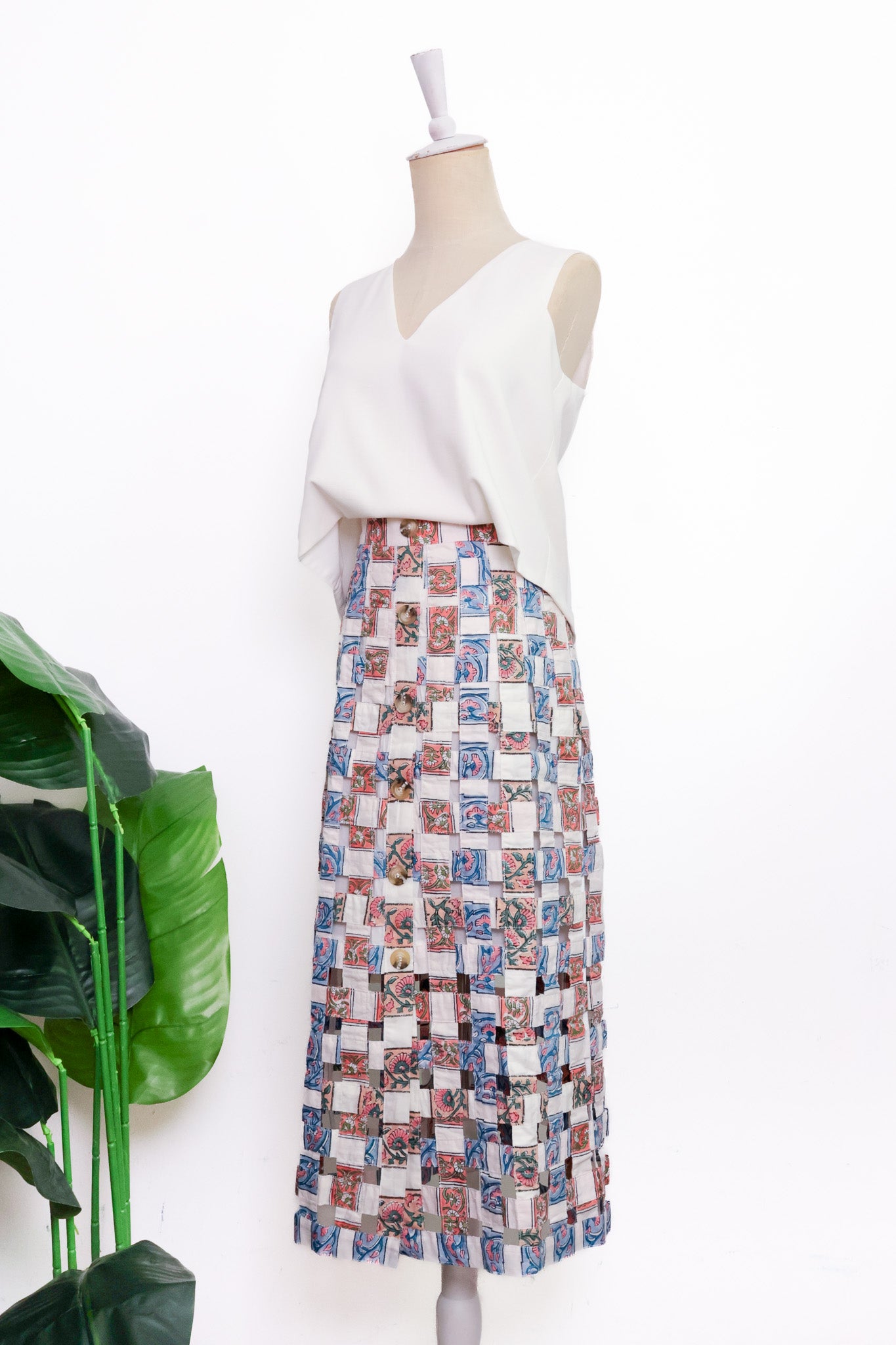 Wonder Skirt - Blueberry Floral / Vintage Floral / Violet Blooms
