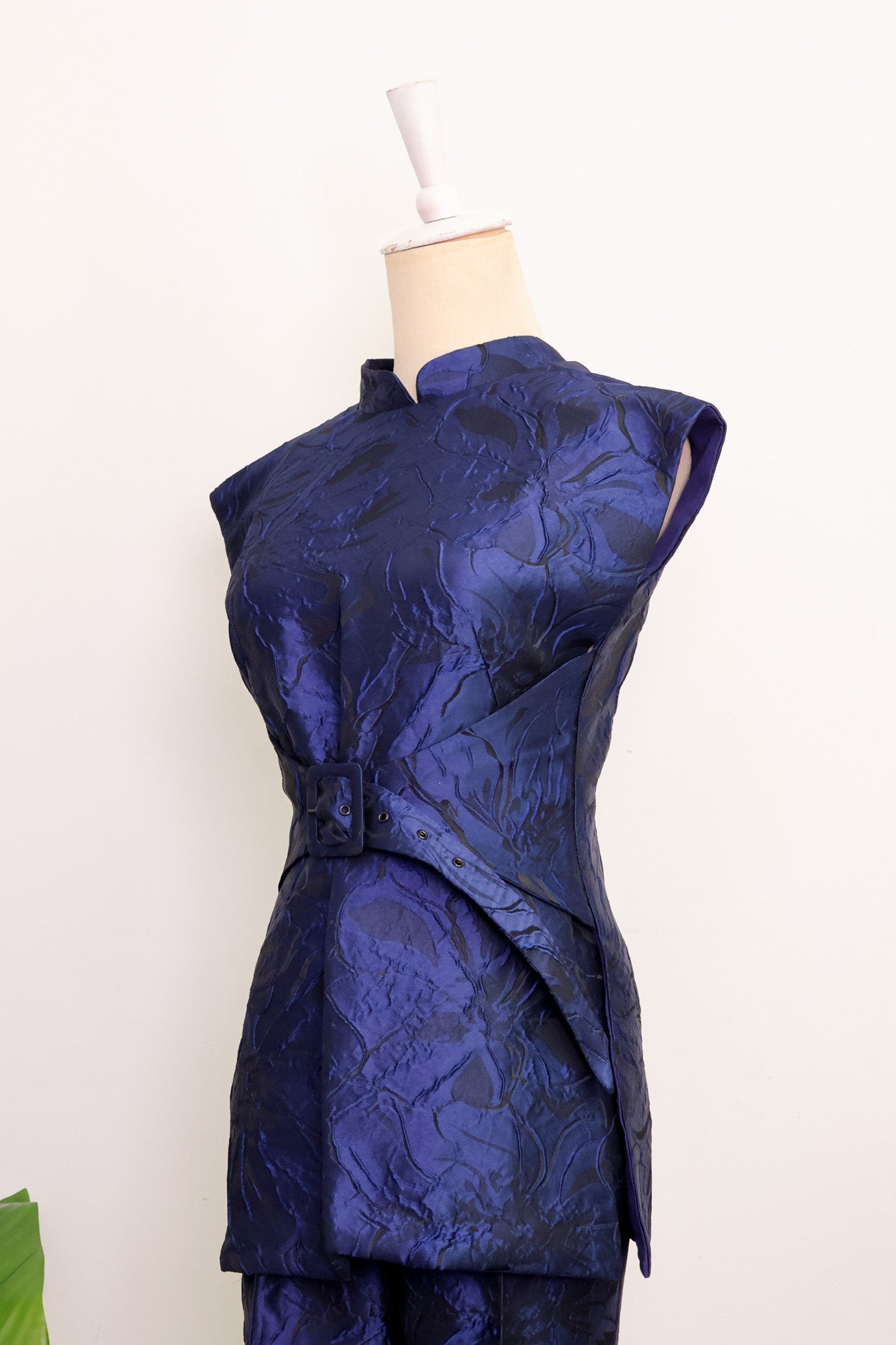 Electra Jacquard Pants Set - Sapphire/Emerald (BACKORDER)