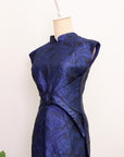 Electra Jacquard Pants Set - Sapphire/Emerald (BACKORDER)