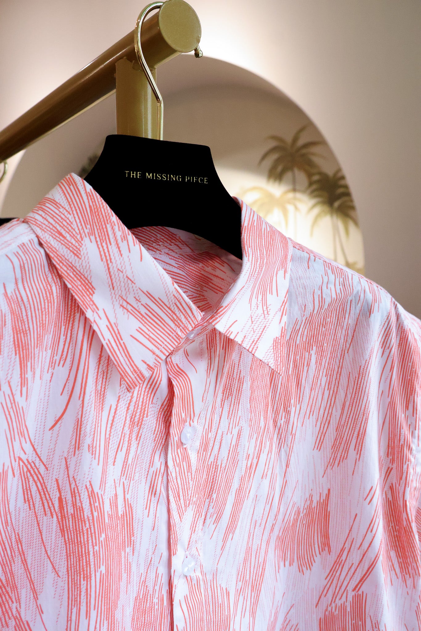 Kei Men&#39;s Shirt - Crimson / Blue