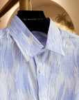 Kei Men's Shirt - Crimson / Blue