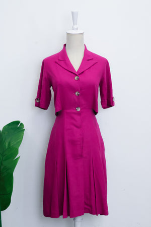 Emery Blazer Dress - Raspberry / Purple / Light Lilac