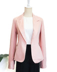 Nola Tailored Blazer - Blush Pink / White / Navy