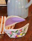 Embellished Floral Jacquard Headband