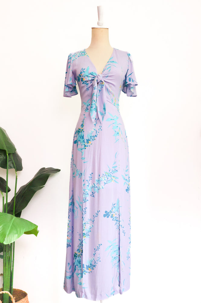 Rory Resort Maxi Dress - Lilac Florals/ Emerald Floral/ Cream Paisley