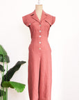 Ellis Midi Jumpsuit - Rust