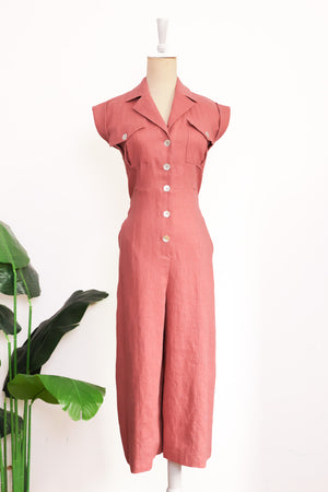 Ellis Midi Jumpsuit - Rust