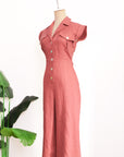 Ellis Midi Jumpsuit - Rust