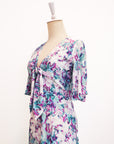 Rory Tie-Front Maxi Jumpsuit - Purple Ikat