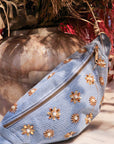 Denim Embellished Bum Bag
