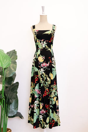 Valentina Maxi Dress - Lemons