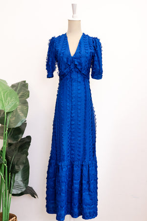 In-a-Knot Maxi Dress - Cobalt Dreams