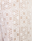 Wes Tailored Shorts - Ivory Geo Lace