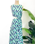 Marina Cut-Out Dress - Geometric Print