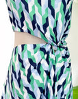 Marina Cut-Out Dress - Geometric Print