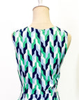 Marina Cut-Out Dress - Geometric Print