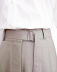 Mia Tie-Back Shirt - Blue Weave / White