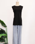 Sloane Panelled Tee - Black / White / Olive / Bronze