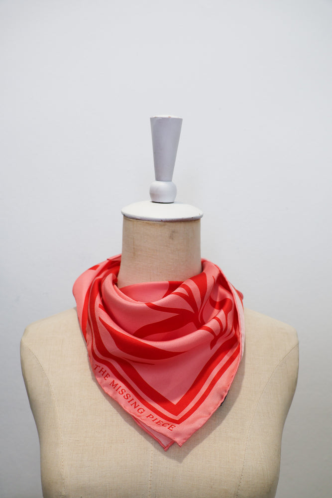 
            
                Load image into Gallery viewer, TMP Knits Silk Twill Scarf - Coral &amp;amp; Pink
            
        