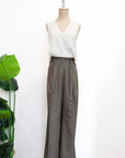 Signature French Tuck Top ( Round neck / V-neck ) - White / Black (Pre-order)