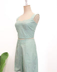 Wes Bustier Top - Jade Stripes