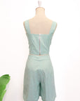 Wes Bustier Top - Jade Stripes