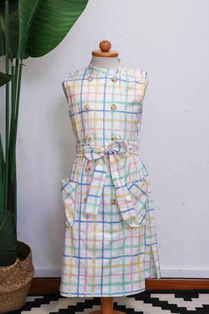 
            
                Load image into Gallery viewer, Lil&amp;#39; Cecile Linen Trench Dress
            
        