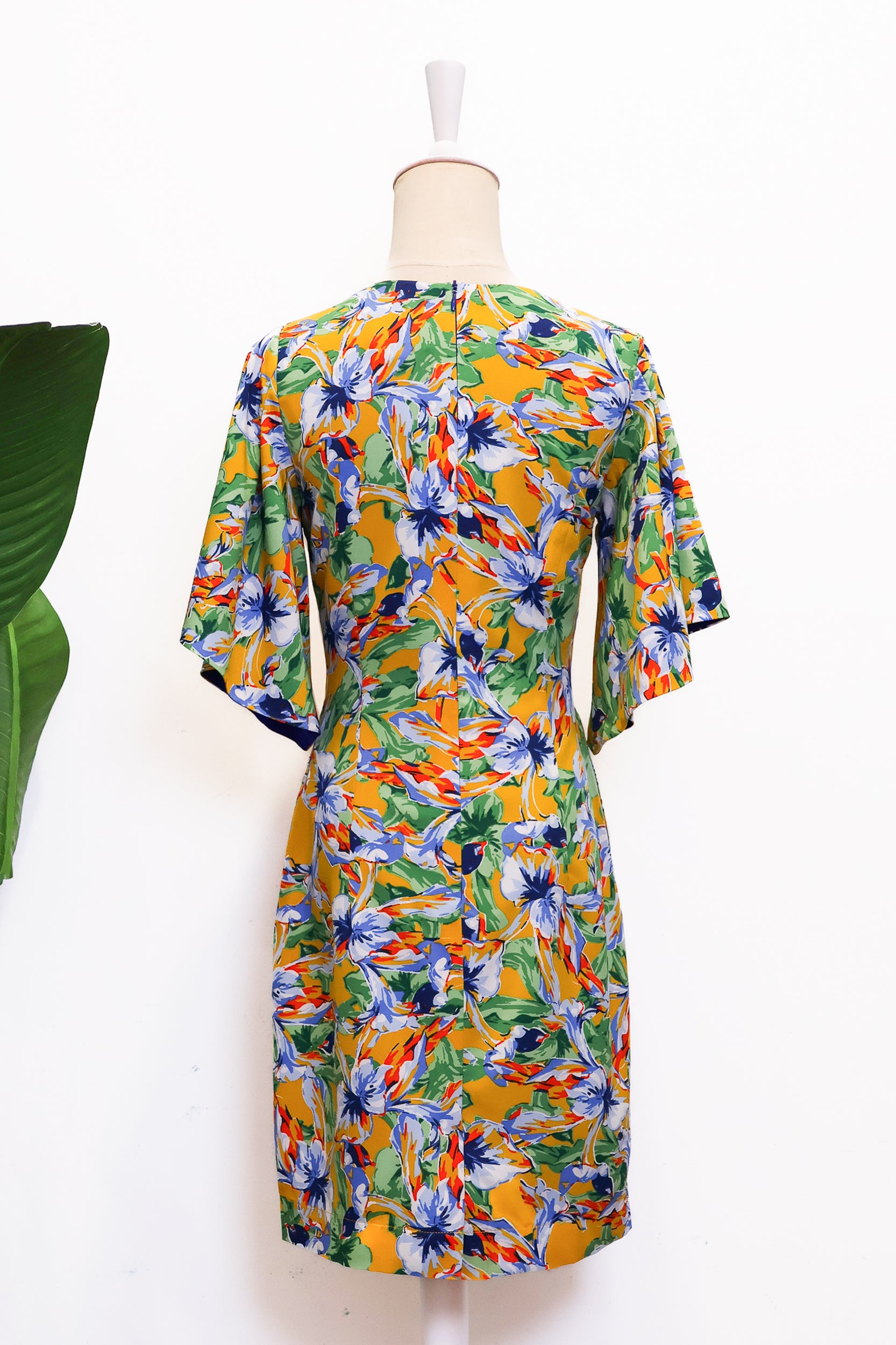 Faye Flutter Sleeves Knot Dress