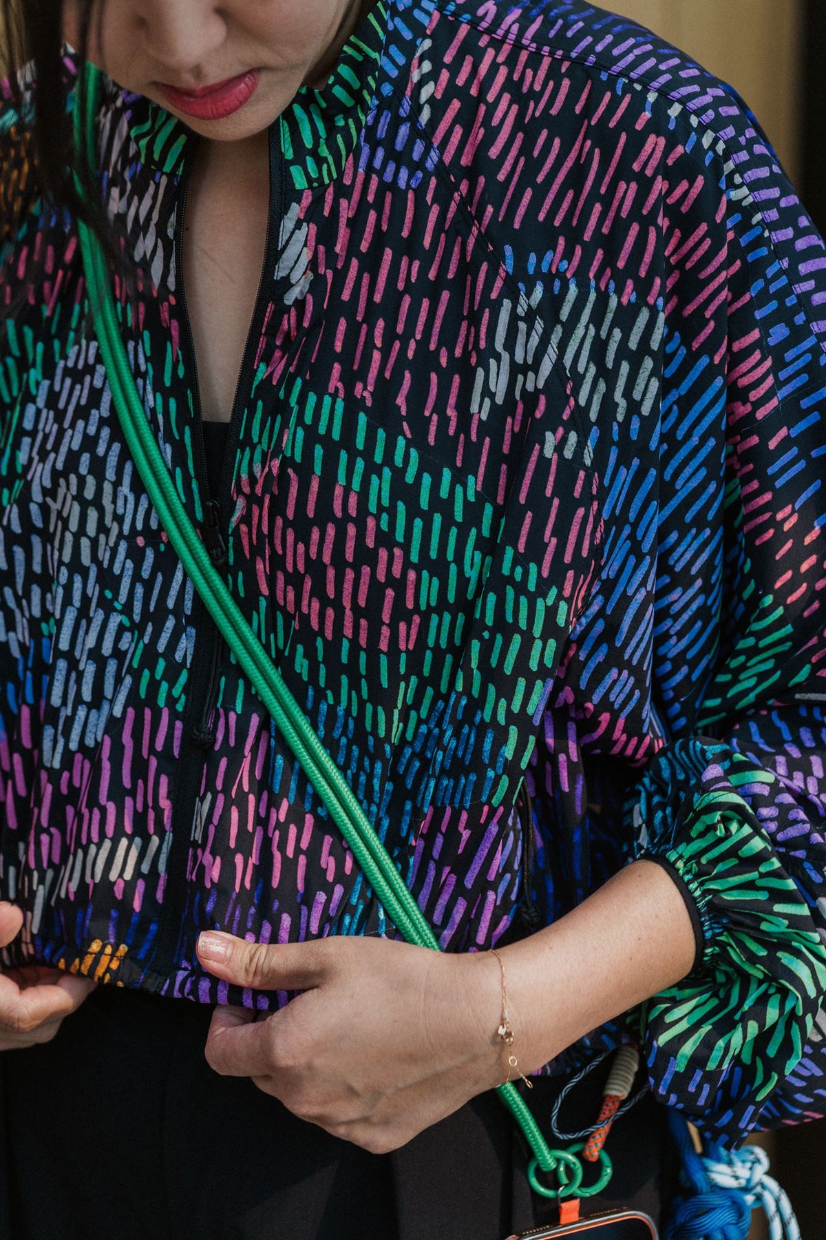 Breeze Throwover Jacket - Abstract Botanical / Pastel Paisley