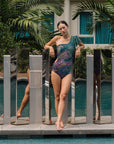 Solana One Piece - Abstract Botanical / Black