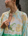 Breeze Throwover Jacket - Abstract Botanical / Pastel Paisley