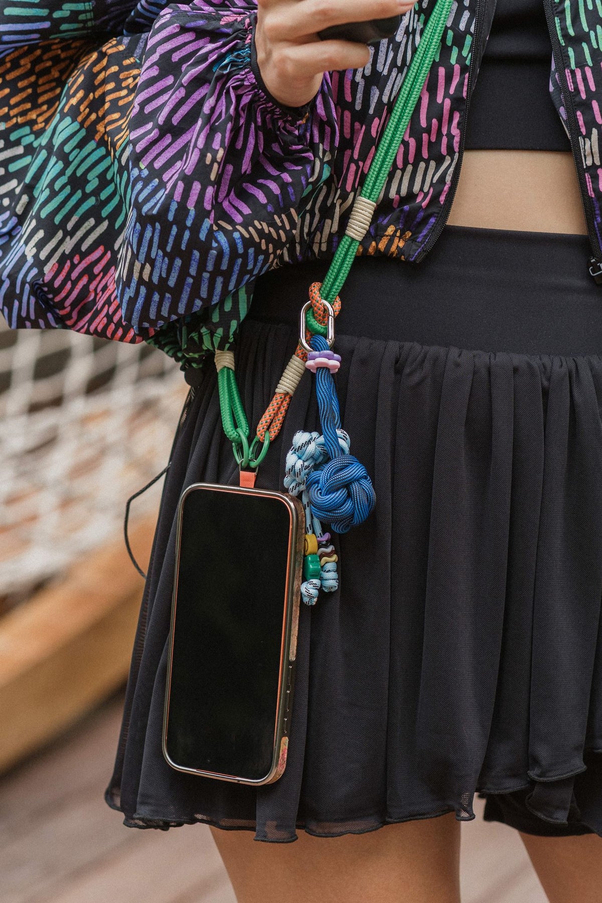 Game On Tulle Skort - Black / Dusty Blue