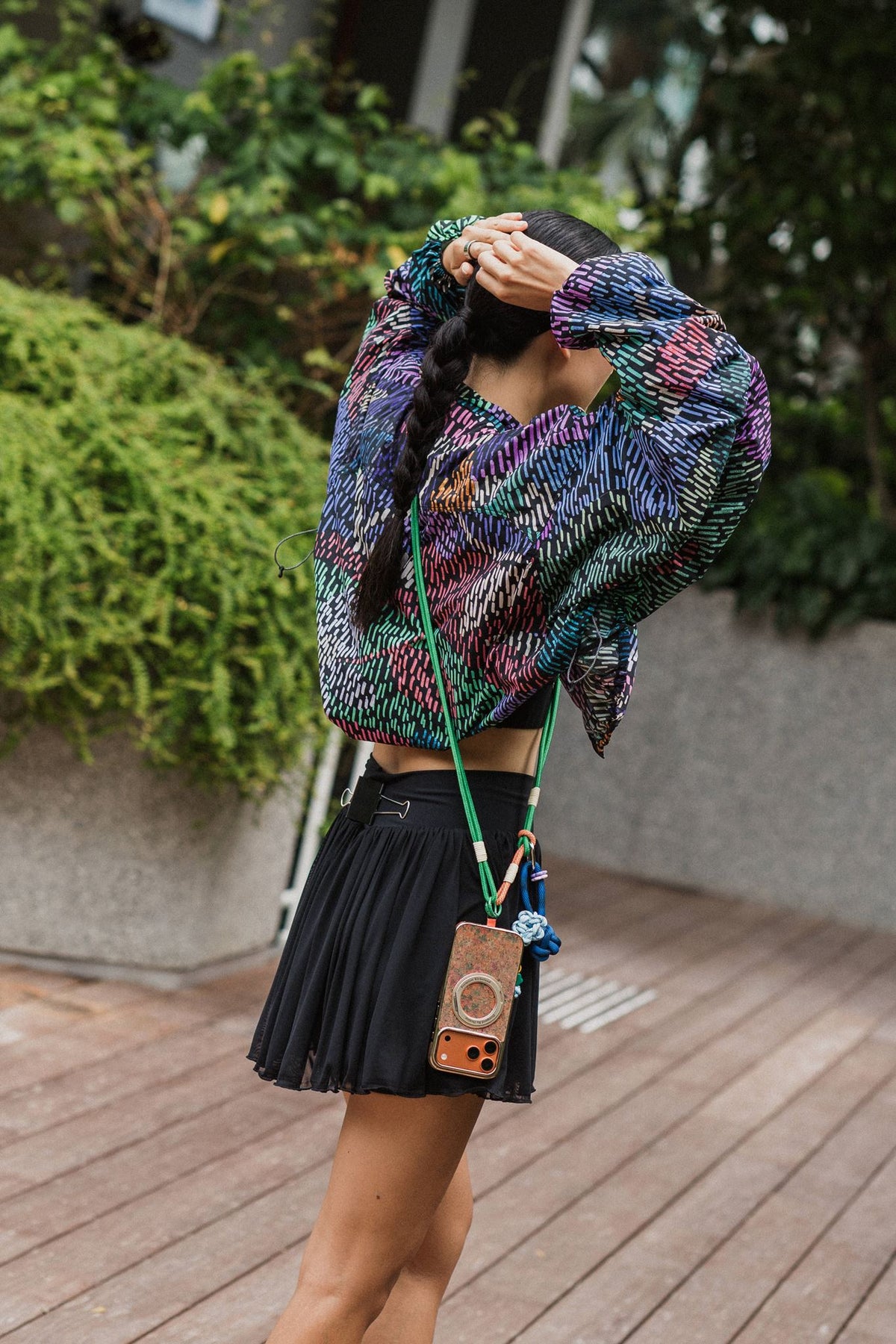 Breeze Throwover Jacket - Abstract Botanical / Pastel Paisley