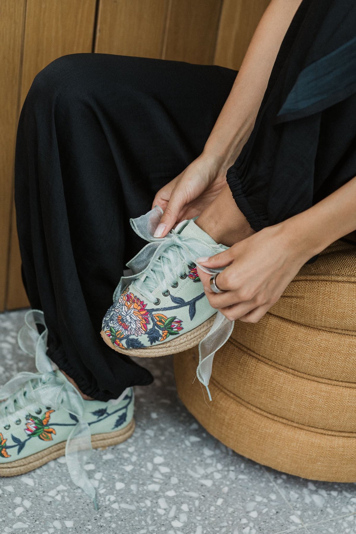 Blooming Embroidery Sneaker PREORDER