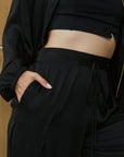 On Beat Pants - Black / Ice Pink PREORDER