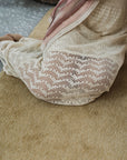 Coastline Crotchet Skirt - Cream / Black / Plum