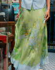 Fern Forest Silk Skirt