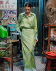 Fern Forest Silk Skirt