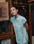 Mei Samfu Shirt - Stripes / White