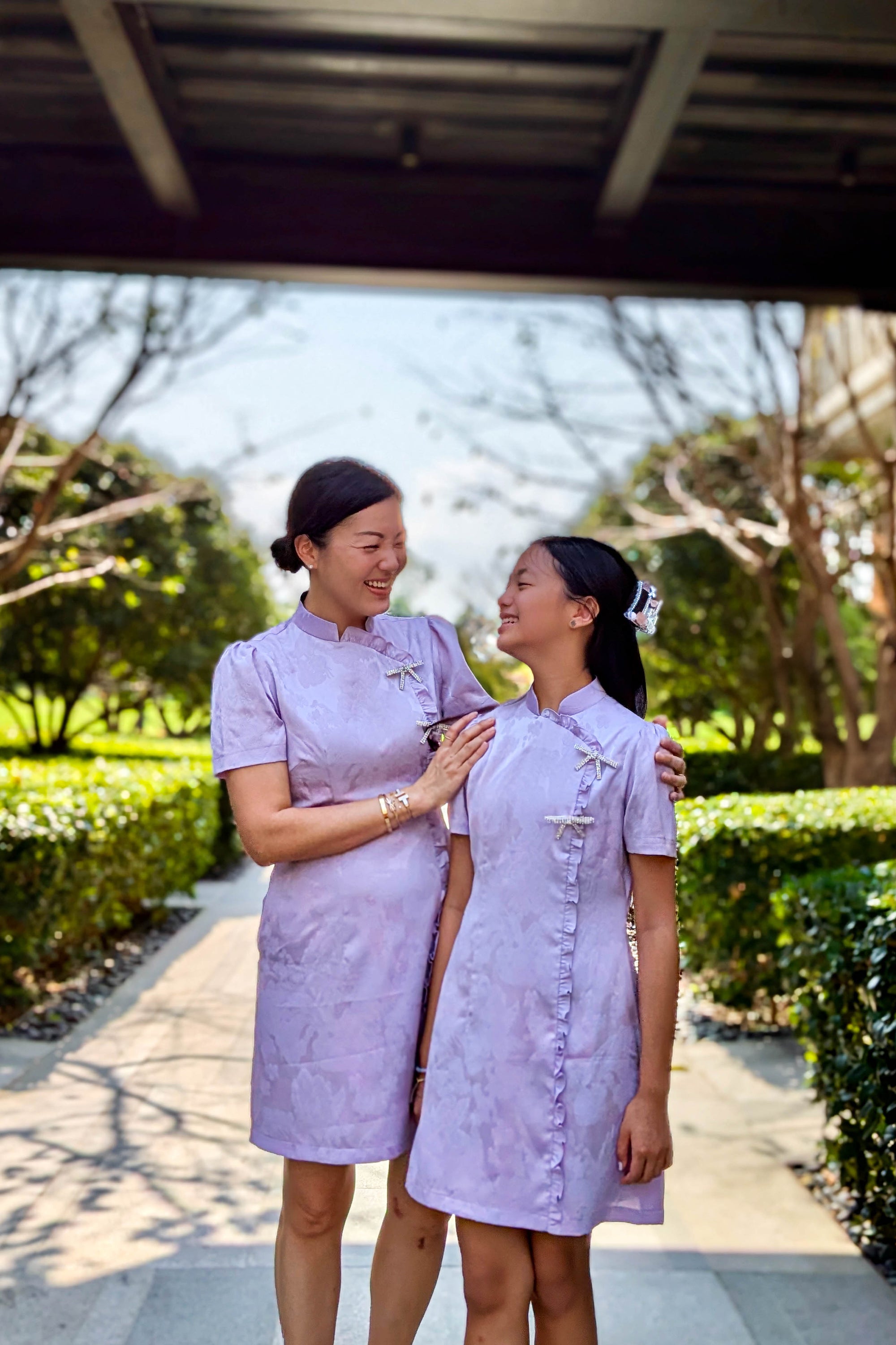 Lil&#39; Rebekah Shift Cheongsam - Lilac