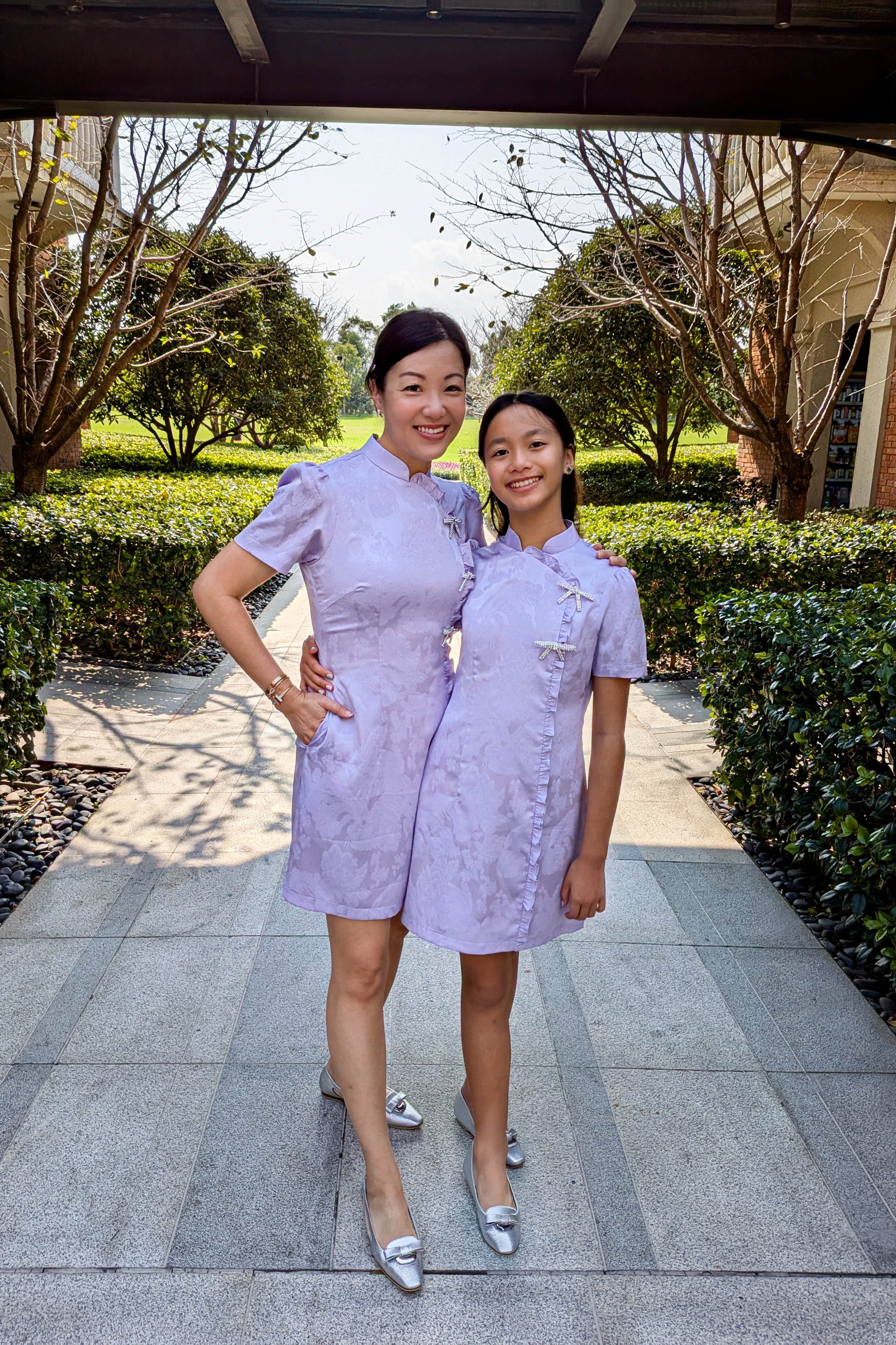 Lil&#39; Rebekah Shift Cheongsam - Lilac