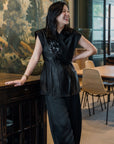 Black Swan Silk Wrap Top (Limited Edition)