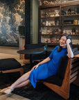 Renegade Cheongsam - Cobalt / Emerald