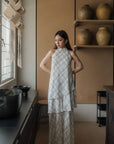 Cascading Halter Cheongsam