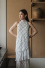 Cascading Halter Cheongsam