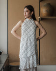 Cascading Halter Cheongsam