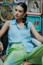 Blue Skies Tie Top