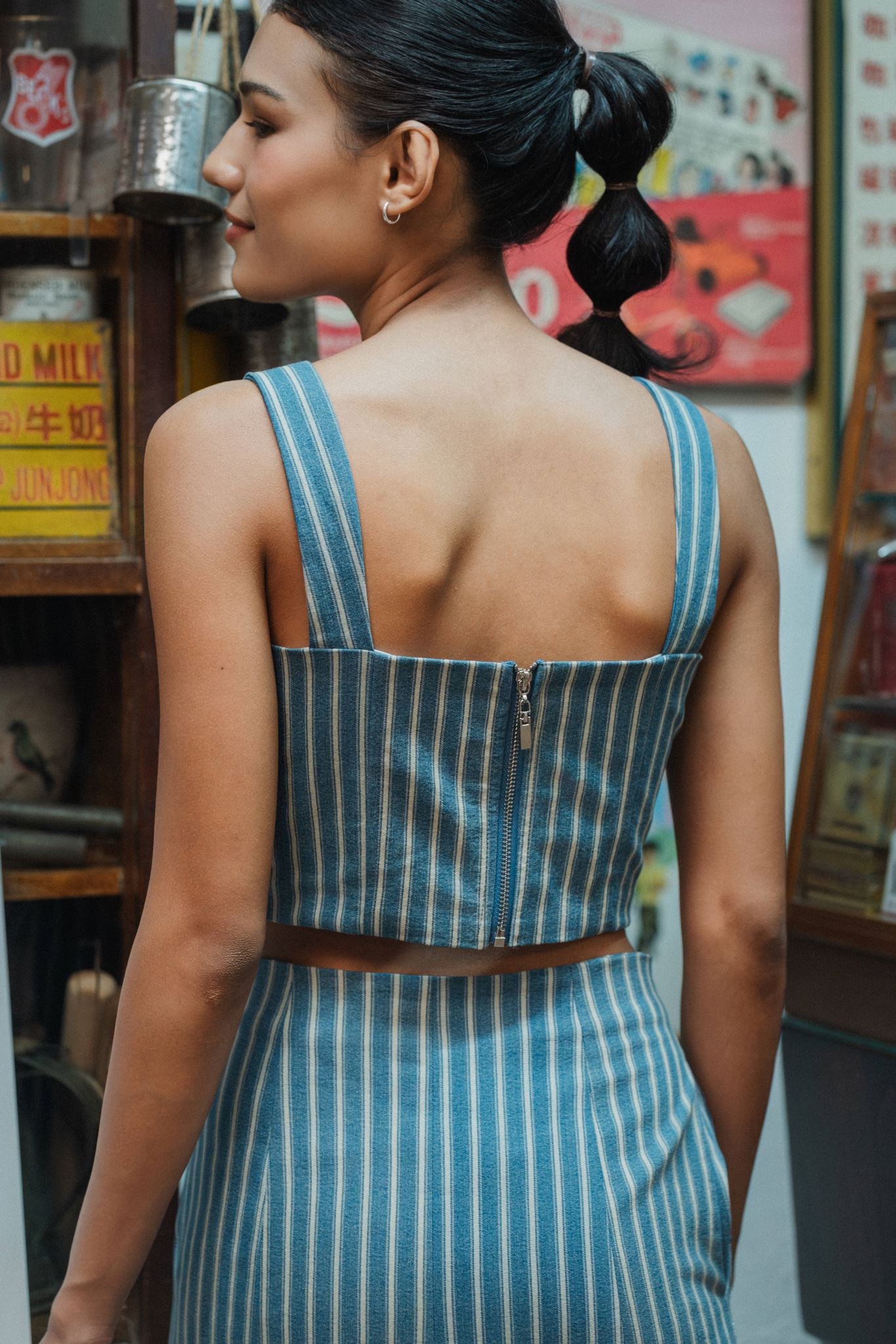 Tulipina Beaded Bustier Top