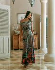 Sorrento Asymmetrical Dress - Mystic Jungle